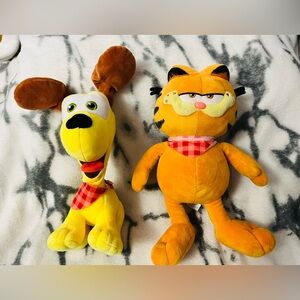 Garfield and Odie microfibre 13” Plush Toys from The Garfield Movie (2024)